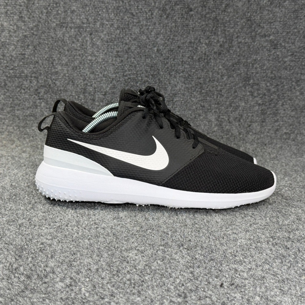 Nike Roshe Golf Shoes Men's 10 Black White Athletic Spikeless‎ Sneakers
